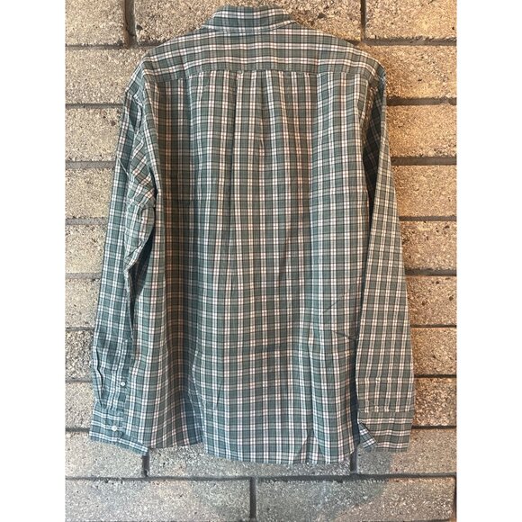 Mens J.Crew Secret Wash Stretch Plaid Shirt L 94% Organic Cotton Button-Down Col - Picture 8 of 8